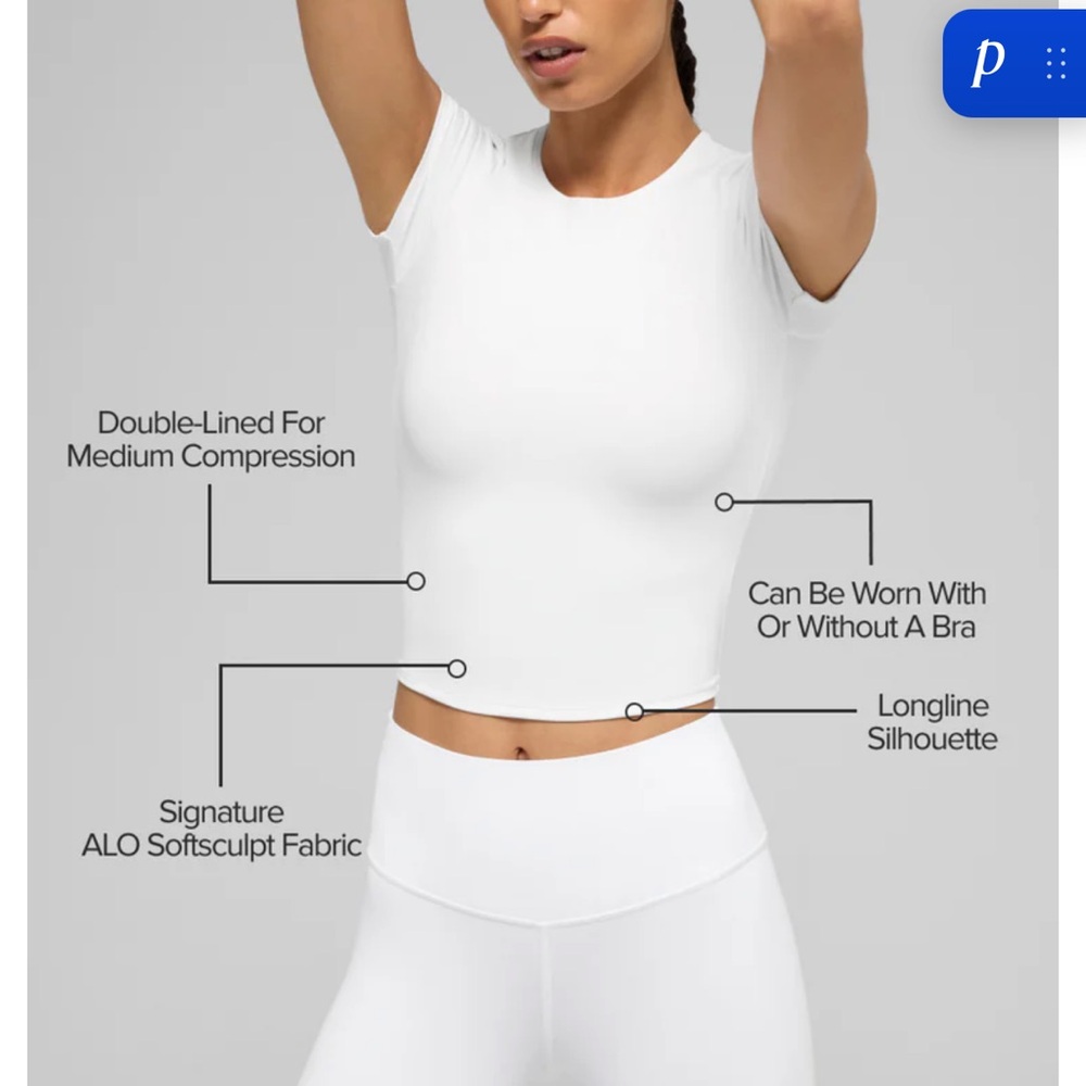 ALO Softsculpt Precision Short Sleeve Top